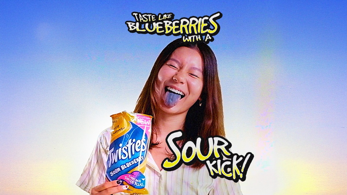 Twisties revives peak Aussie nostalgia with blue-tongue Sour Blueberry campaign via VaynerMedia Australia and Mango Communications